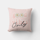 Good Vibes Only 70のHippieスローガン クッション (正面)