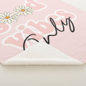 Good Vibes Only 70のHippieスローガン シェルパブランケット (3/4)