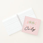 Good Vibes Only 70のHippieスローガン ノートブック (内部)