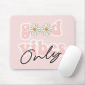 Good Vibes Only 70のHippieスローガン マウスパッド (マウス)