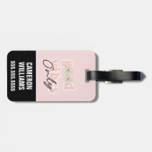 Good Vibes Only 70のHippieスローガン ラゲッジタグ (裏面横)