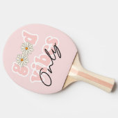 Good Vibes Only 70のHippieスローガン 卓球ラケット (横)