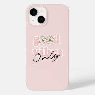 Good Vibes Only 70のHippieスローガン Case-Mate iPhone 14ケース