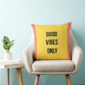 Good Vibes Only — 90s Maximalist Throw Pillow クッション (椅子)