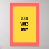 Good Vibes Only — 90s Retro Maximalist Poster ポスター (正面)