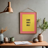 Good Vibes Only — 90s Retro Maximalist Poster ポスター