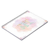Good Vibes Only Aesthetic Pastel Notebook |  ノートブック (左側)