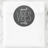 Good Vibes Only Chalkboardステッやる気を起こさせるカー ラウンドシール (バッグ)