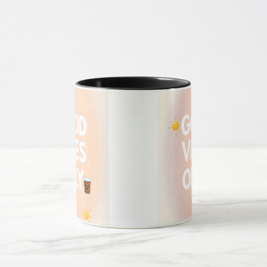 Good Vibes Only Coffee Mug | Positive Cozy Gift  マグカップ (中央)