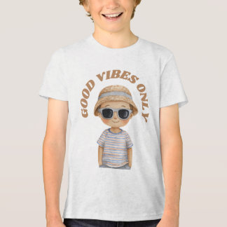 Good Vibes Only – Cute Positive Illustration トライブレンドＴシャツ