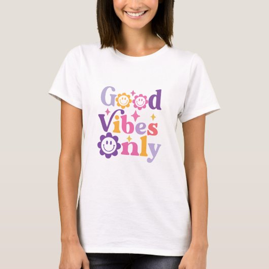 Good Vibes Only Hippie Tシャツ (正面)