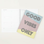 Good Vibes Only Message Colorblock前向きデザイン プランナー手帳 (ディスプレー)