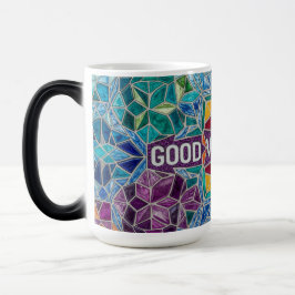 Good Vibes Only modern mosaic pattern ceramic mug モーフィングマグカップ