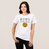 Good Vibes Only Motivational トライブレンドＴシャツ (正面全面)