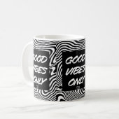 Good Vibes Only. Mug. コーヒーマグカップ (正面左)