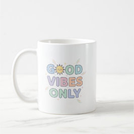 Good Vibes Only Mug – Cute Pastel Sunshine Design コーヒーマグカップ