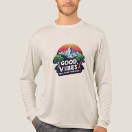 Good Vibes Only | Nature-Inspired Long Sleeve Tee トライブレンドＴシャツ