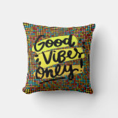 Good Vibes Only Pop Art Pillow クッション (正面)