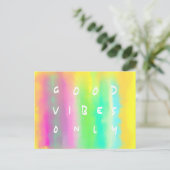 Good Vibes Only Positive Inspiration 絵画's ポストカード (スタンド正面)