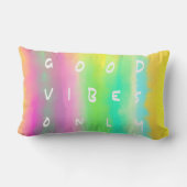 Good Vibes Only Positive Inspiration 絵画's ランバークッション (裏面)