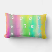 Good Vibes Only Positive Inspiration 絵画's ランバークッション (正面)