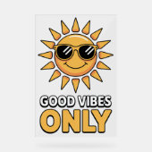 Good Vibes Only Poster アクリルサイン (正面)