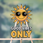 Good Vibes Only Poster アクリルサイン (ニュートラル)