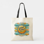 Good Vibes Only – Radiant Positivity Tote トートバッグ (裏面)