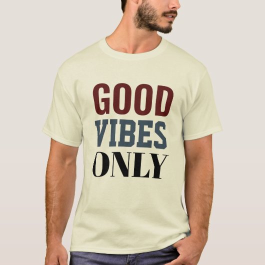 Good vibes only t-shirt tシャツ (正面)