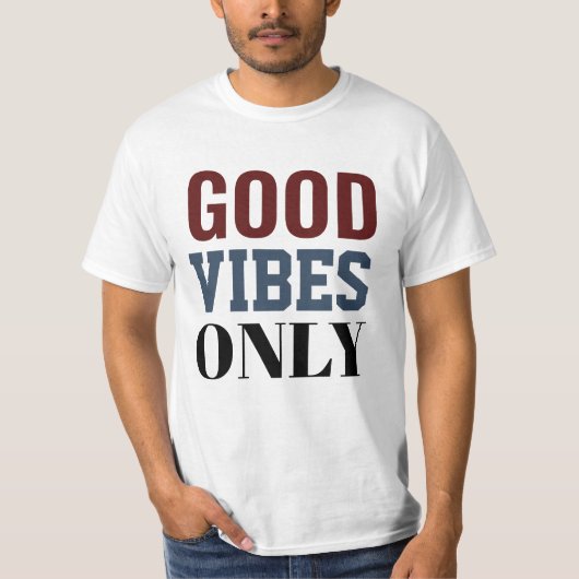 Good vibes only t-shirt  tシャツ (正面)