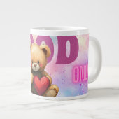 Good Vibes Only Teddy Bear Jumbo Mug ジャンボコーヒーマグカップ (正面右)