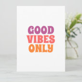 Good Vibes Only Typography Wall Art メニュー (スタンド正面)