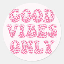 Good Vibes Only - VSCOガールズピンキヒョウ印刷
