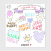 Good Vibes Only - VSCO Girls シール (シート)