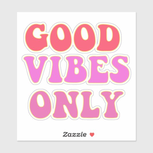 Good Vibes Only - VSCO Girls Contour シール (シート)