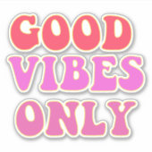 Good Vibes Only - VSCO Girls Contour シール (正面)