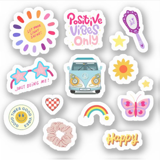 Good Vibes Only - VSCO Pack of Sticker シール (正面)