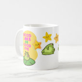 Good Vibes or Good Bye カエル コーヒーマグカップ (正面左)