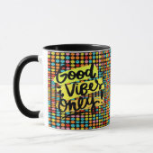 Good Vibes Pop Art Energy Mug マグカップ (左)