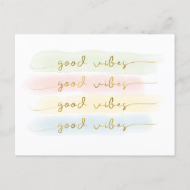 *good vibes* Postkarte Motivation Gute Laune ポストカード