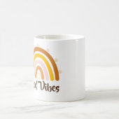 Good Vibes - Rainbow Good Vibes コーヒーマグカップ (中央)
