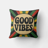 Good Vibes Retro Reggae Pillow クッション (裏面)
