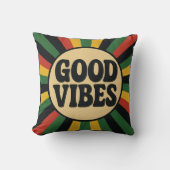 Good Vibes Retro Reggae Pillow クッション (正面)