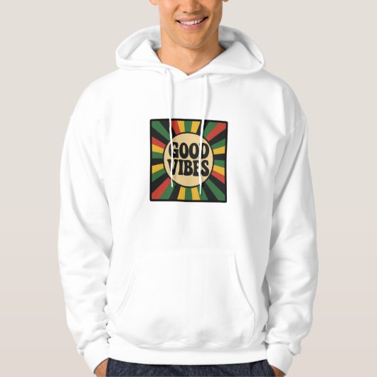 Good Vibes Retro Reggae Sweatshirt パーカ (正面)