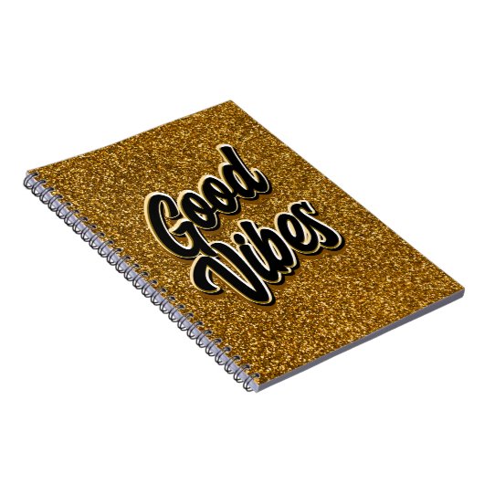 Good Vibes Spiral Notebook ノートブック (右側)