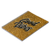 Good Vibes Spiral Notebook ノートブック (左側)