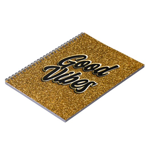 Good Vibes Spiral Notebook ノートブック (左側)