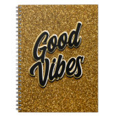 Good Vibes Spiral Notebook ノートブック (正面)