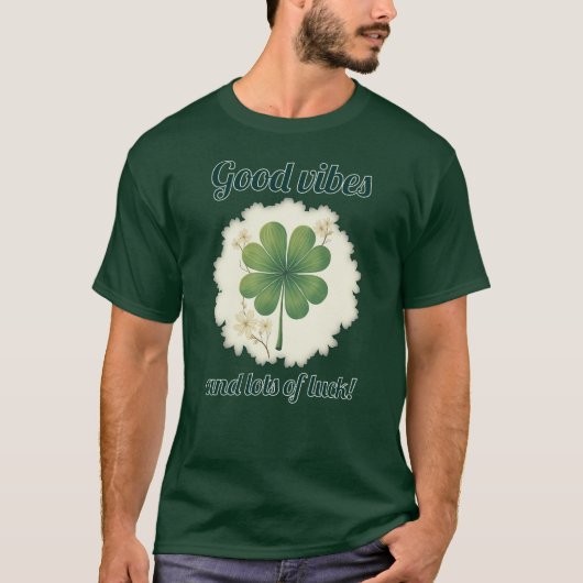 Good Vibes St Patrick’s Day Shirt – camiseta Tシャツ (正面)