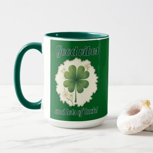 Good Vibes St Patrick’s Day Shirt – caneca マグカップ (ドーナツ付き)
